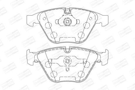Колодки гальмівні дискові CHAMPION 573210CH