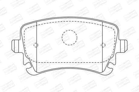 VW гальмівні колодки задн.Audi A4/A6/A8 04-T5 CHAMPION 573219CH