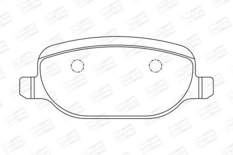 ALFA ROMEO гальмівні колодки задні 159, SPIDER 06- CHAMPION 573252CH