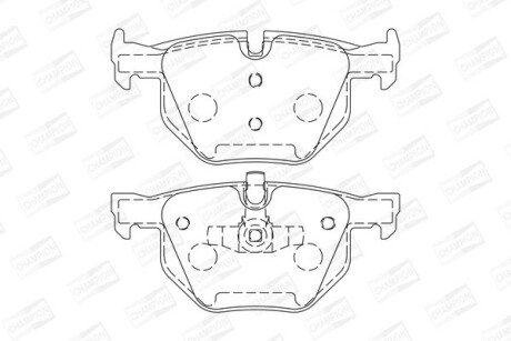 Колодки гальмівні дискові CHAMPION 573285CH