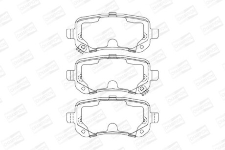 CHRYSLER гальмівні колодки задн.Grand Voyager 07- CHAMPION 573299CH