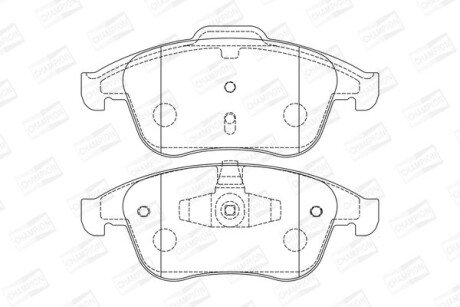 Колодки гальмівні дискові CHAMPION 573316CH