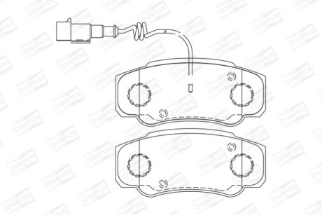 Колодки гальмівні дискові CHAMPION 573318CH