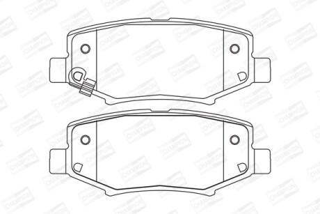 Колодки гальмівні дискові CHAMPION 573323CH
