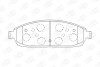 Колодки тормозные дисковые передние Jeep Grand Cherokee (III,IV) CHAM CHAMPION 573340CH (фото 1)