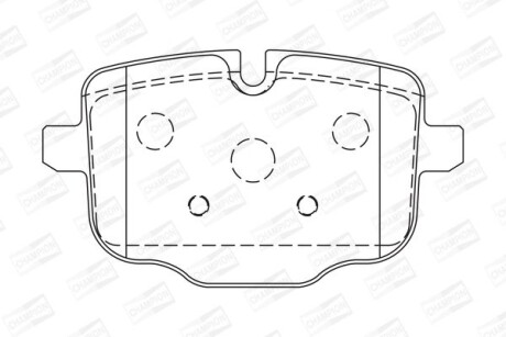 BMW гальмів.колодки задн.F10 530d-550,Touring 518d-550,6 Gran Coupe F06,Audi A6 14- CHAMPION 573353CH