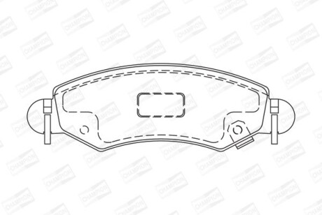 SUZUKI Гальмівні колодки пер. Ignis 03-, Wagon R+ 00-, OPEL Agila 00- CHAMPION 573378CH