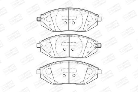 Колодки гальмівні дискові CHAMPION 573385CH