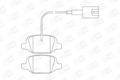 Колодки гальмівні дискові CHAMPION 573400CH
