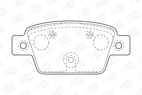 FIAT гальмівні колодки задні STILO, BRAVO 1.2 16V-2.4 20V 01- CHAMPION 573421CH