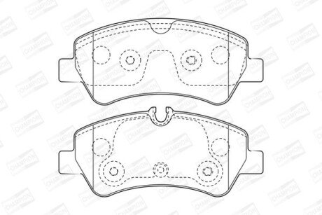 Колодки гальмівні дискові CHAMPION 573434CH