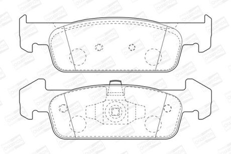 Колодки гальмівні дискові CHAMPION 573441CH