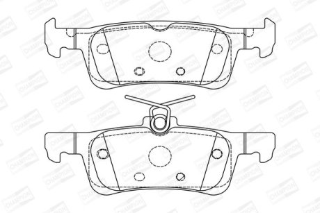 PEUGEOT гальмівні колодки задн.308 13- CHAMPION 573613CH