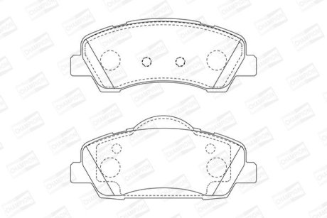 PEUGEOT гальмівні колодки передн.308 II 13- CHAMPION 573630CH