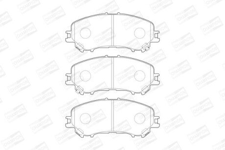 Колодки гальмівні дискові CHAMPION 573659CH