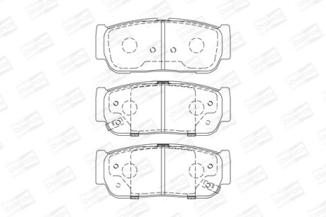 KIA гальмівні колодки задн.Sorento 02-,SsangYong Rexton,Kyron,Rodius 05- CHAMPION 573676CH