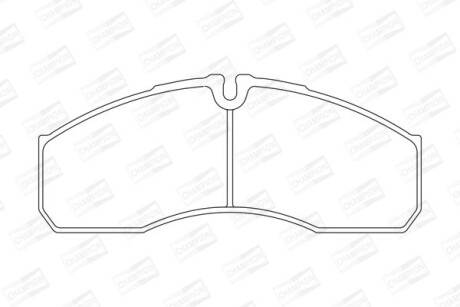 Колодки гальмівні дискові CHAMPION 573719CH