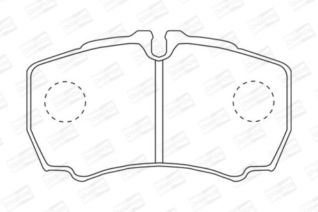Колодки гальмівні дискові CHAMPION 573721CH
