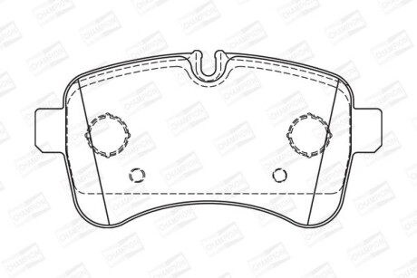 Колодки гальмівні дискові CHAMPION 573740CH