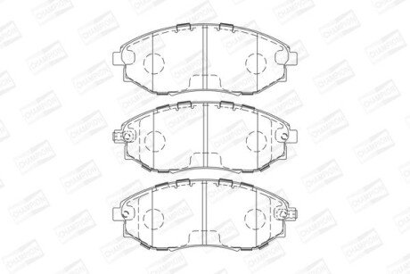 Колодки гальмівні дискові CHAMPION 573751CH