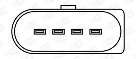 Котушка запалювання VW T5 2.0TSI 12- CHAMPION BAEA033E