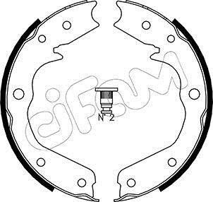 ACURA Комплект барабанних колодок MDX (YD1) 3.5 Повний 01-05, HONDA ODYSSEY (RL1, RA6, RA_) 2.4 (RB3) 08-13 CIFAM 153-315