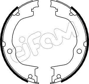 OPEL Комплект барабанних колодок ANTARA A (L07) 2.4 4x4 10-15 CIFAM 153-317
