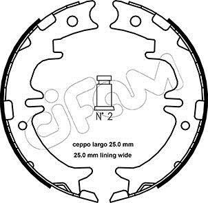 LEXUS Комплект барабанних колодок RX (_U3_) 330 AWD (MCU38) 03-08, MITSUBISHI PAJERO IV (V8_W, V9_W) 3.0 4WD 14-, CHERY TIGGO 3 1.5 21+- CIFAM 153-439