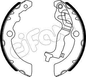 NISSAN Комплект барабанних колодок PIXO (UA0) 1.0 09-, SUZUKI ALTO VII (GF, HA25_, HA35_) 0.7 11- CIFAM 153-518