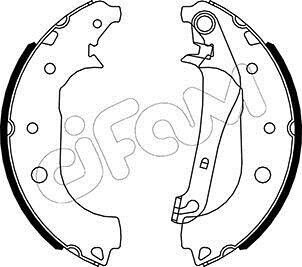 FORD Комплект барабанних колодок ECOSPORT 1.0-2.0 13- CIFAM 153-531