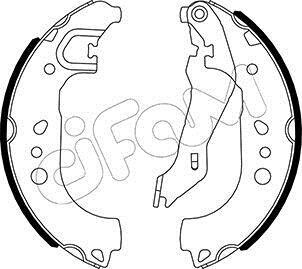 SKODA Комплект барабанних колодок RAPID (NH3, NK3, NK6) 1.6 12-15, SEAT TOLEDO IV (KG3) 1.0 TSI 17-19 CIFAM 153-537