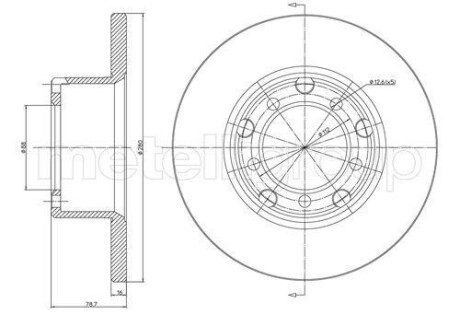 Диск гальмівний MERCEDES 207-410 CIFAM 800210