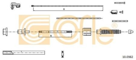 Трос газа COFLE 100382