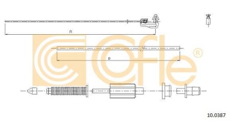 Тросик газа COFLE 100387