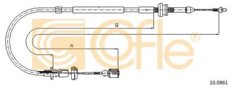Трос газа COFLE 10.0861