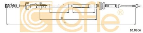 Тросик газу COFLE 100866
