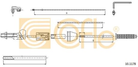 Трос газа COFLE 101178