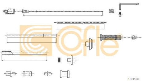 Тросик газу COFLE 101180