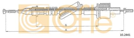 Трос зчеплення Ford Transit Diesel 86- COFLE 102441