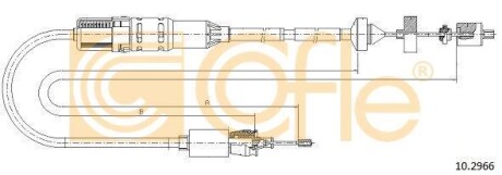 Трос, управление сцеплением COFLE 102966