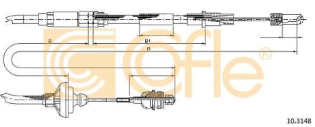 Трос зчеплення COFLE 103148