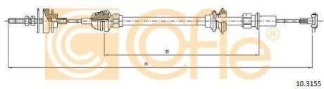 Трос, управление сцеплением COFLE 103155