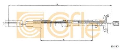 Трос зчеплення COFLE 10315