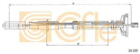Трос зчеплення COFLE 10339