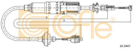 Трос, управление сцеплением COFLE 103447