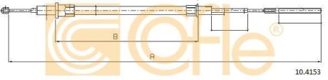 Трос ручного гальма COFLE 10.4153