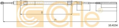 Трос, стояночная тормозная система COFLE 10.4154