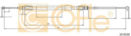 Трос, стояночная тормозная система COFLE 104158