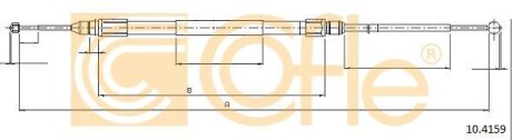 Трос, стояночная тормозная система COFLE 10.4159 (фото 1)