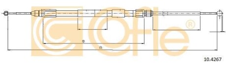 Трос, стояночная тормозная система COFLE 104267